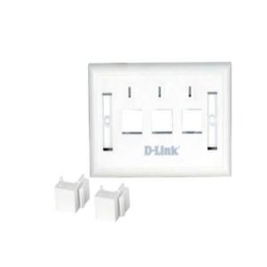 Face Plate,114*70mm, Horizontal Faceplate 3 Port, With 2 Blank Insert