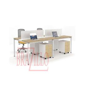 BRAZILLO WORKSTATION 4 PERSON F-4WS F-HE1260-DIVIDER