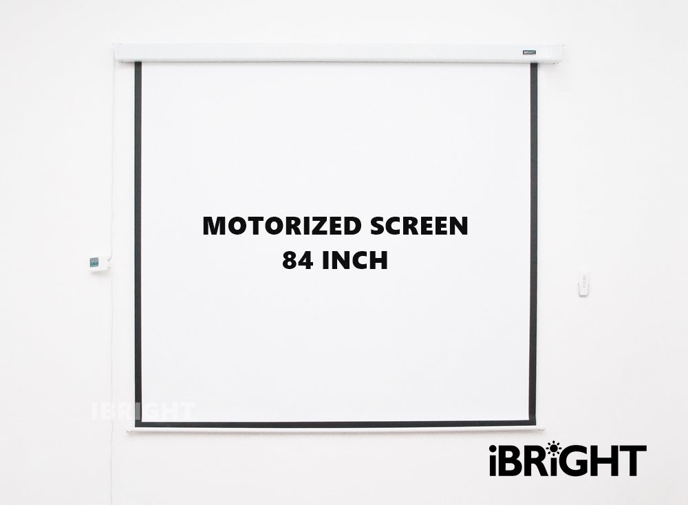 MOTORIZED SCREEN BMR84 LAYAR PROYEKTOR 84 INCH