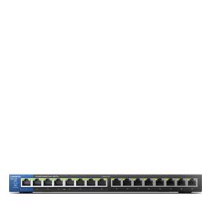 Linksys LGS116P-AP 16-Port Business Smart Gigabit PoE+ Switch