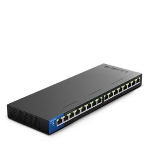 LINKSYS SWITCH, POE, GIGABIT, UNMANAGED, 16-PORT