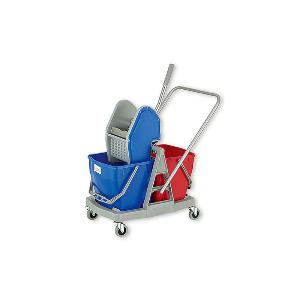 Down Press Double Mop Wringer Trolley