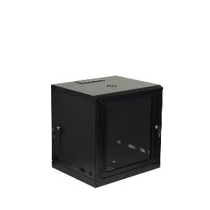 SR19W-1249D 19 Inch Wallmount Rack 12U Double Door (incl. 20 Pcs Nut, 1HP, 1Fan)