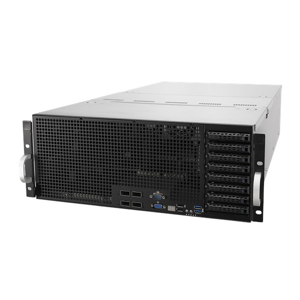 ASUS ASUS SERVER GPU ESC8000 G4 2X24 CORE INTEL XEON GOLD 5220R, 2X8GBRDIMM,240GB NVME BOOTDRIVE, NOHDD,NO OS, SUPPORT UP TO 8GPU(VGA)CARD ,REDUNDANT (2+1) 1600W PSU, RACKMOUNT 4U, 3YEARS NBD