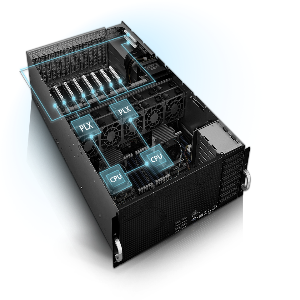 ASUS ASUS SERVER GPU ESC8000 G4 2X8CORE INTEL XEON SILVER 4208, 2X8GBRDIMM,240GB NVME BOOTDRIVE, NOHDD,NO OS, SUPPORT UP TO 8GPU(VGA)CARD ,REDUNDANT (2+1) 1600W PSU, RACKMOUNT 4U, 3YEARS NBD