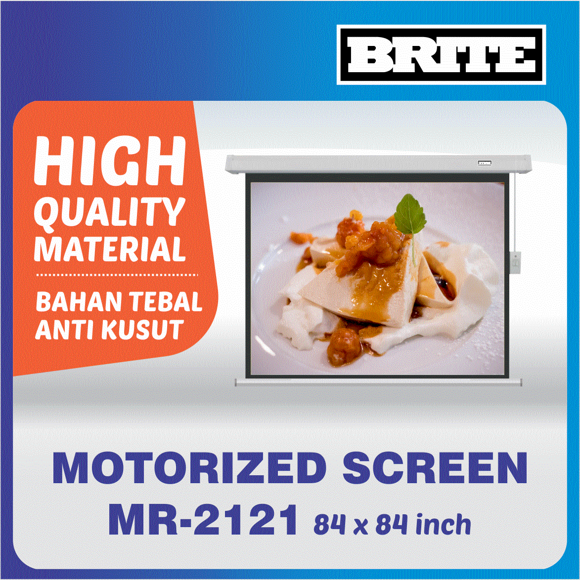 BRITE LAYAR PROYEKSI MOTORIZED MR-2121