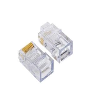 RJ-45 Plugs, Cat 5e Modular Plugs,1U Micron Gold Plated (100pcs Per Pack)