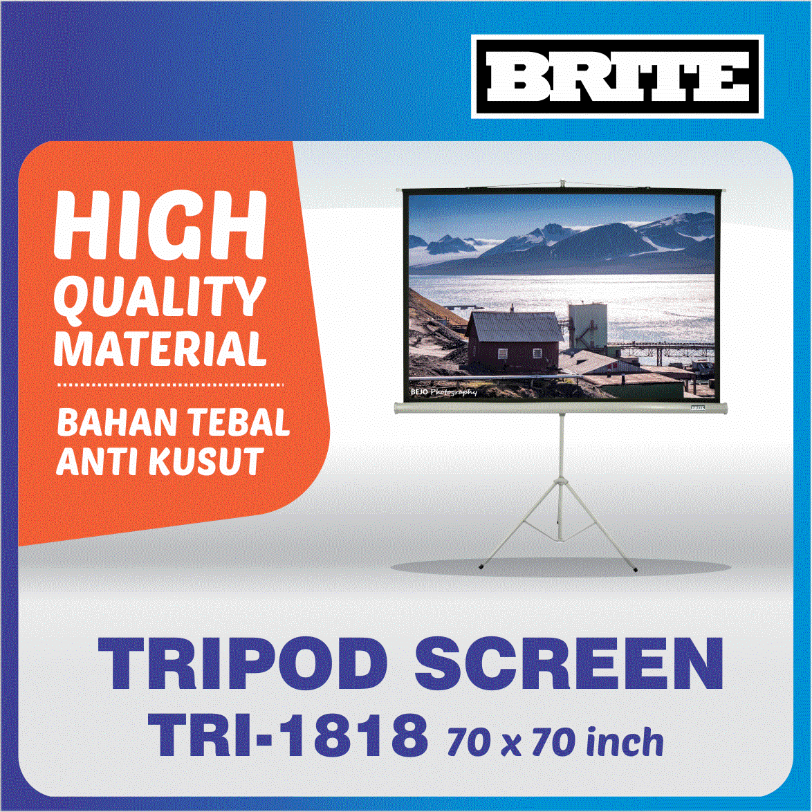 BRITE LAYAR PROYEKSI TRIPOD TRI-1818